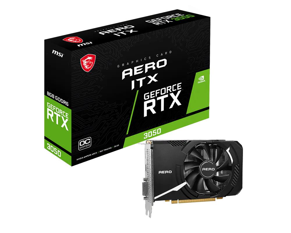MSI GeForce RTX 3050 AERO ITX 8G OCV1